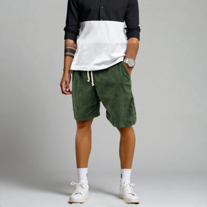 Cordo | Heren Corduroy Shorts Korte Broek Casual Zomer
