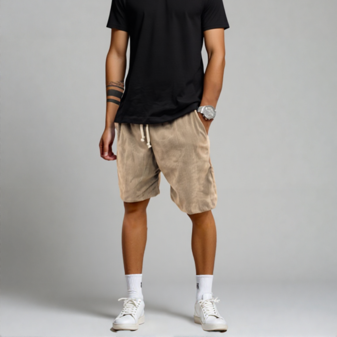 Cordo | Heren Corduroy Shorts Korte Broek Casual Zomer