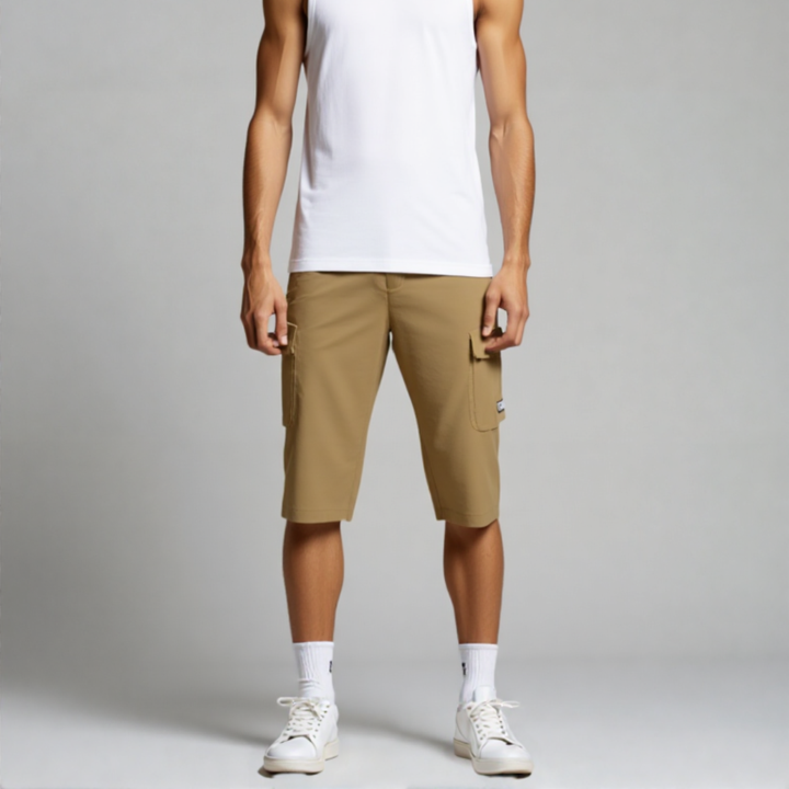 Linno | Heren Cargo Shorts Bermuda Stretch Korte Broek Zomer