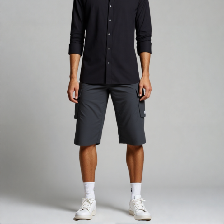 Linno | Heren Cargo Shorts Bermuda Stretch Korte Broek Zomer