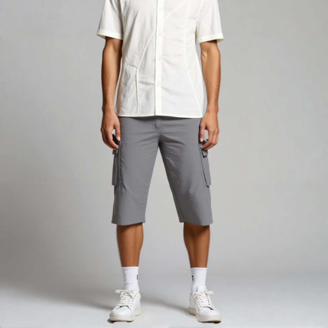 Linno | Heren Cargo Shorts Bermuda Stretch Korte Broek Zomer