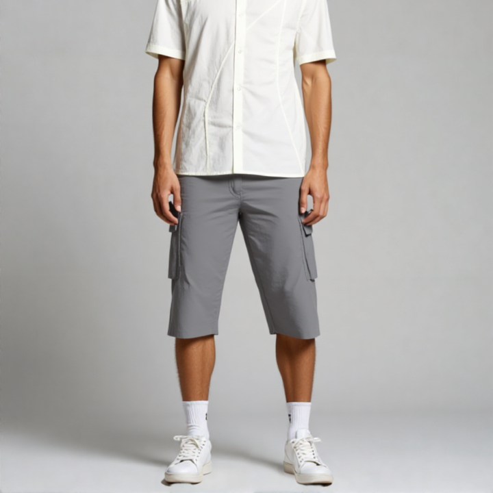 Linno | Heren Cargo Shorts Bermuda Stretch Korte Broek Zomer