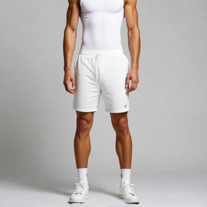 Maximilian | Heren Shorts Ribstructuur Trekkoord Casual Zomer