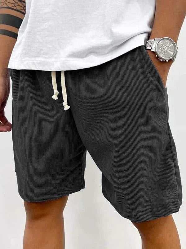 Cordo | Herren Corduroy Shorts Strukturiert Freizeitshorts