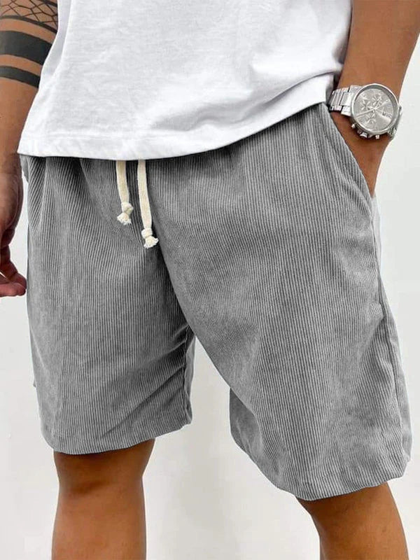Cordo | Herren Corduroy Shorts Strukturiert Freizeitshorts
