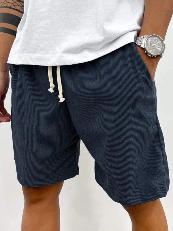 Cordo | Herren Corduroy Shorts Strukturiert Freizeitshorts