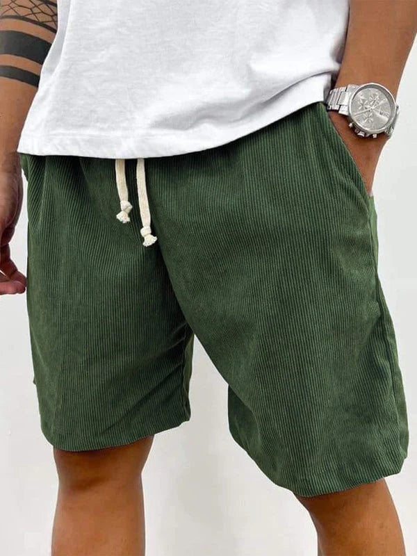 Cordo | Herren Corduroy Shorts Strukturiert Freizeitshorts