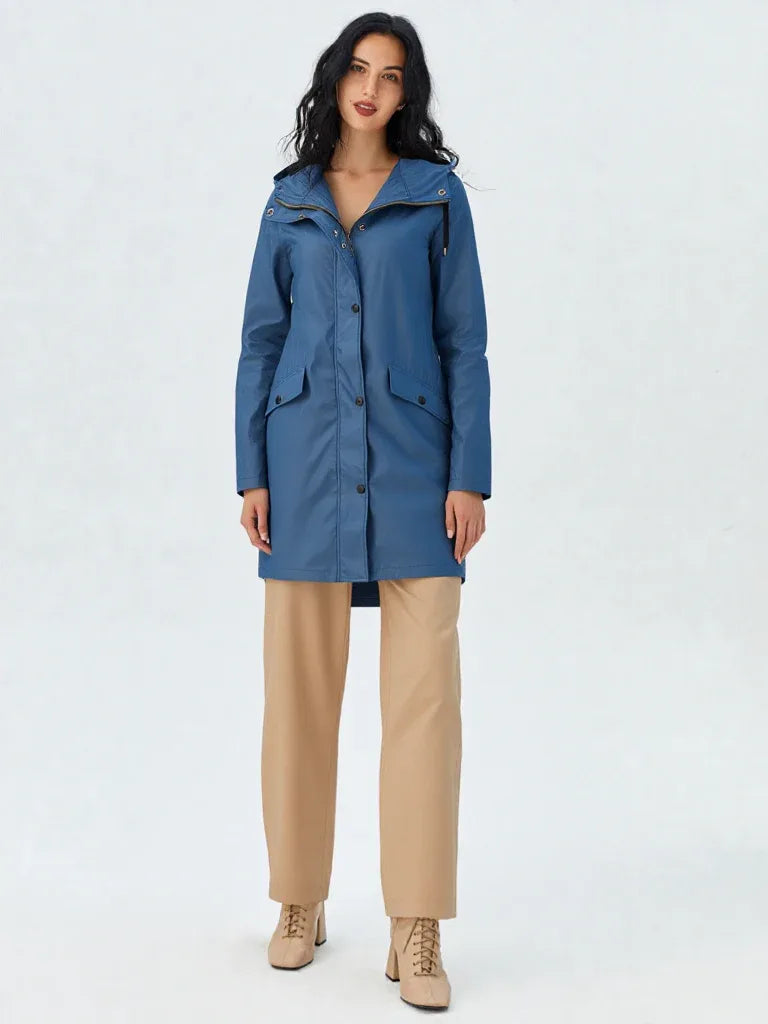 Women’s Lightweight Hooded Rain Jacket | Zip-Up Outdoor Jacket - Grant London