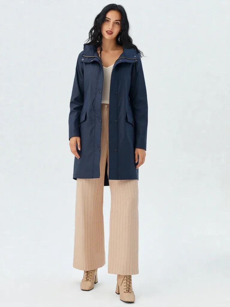 Women’s Lightweight Hooded Rain Jacket | Zip-Up Outdoor Jacket - Grant London